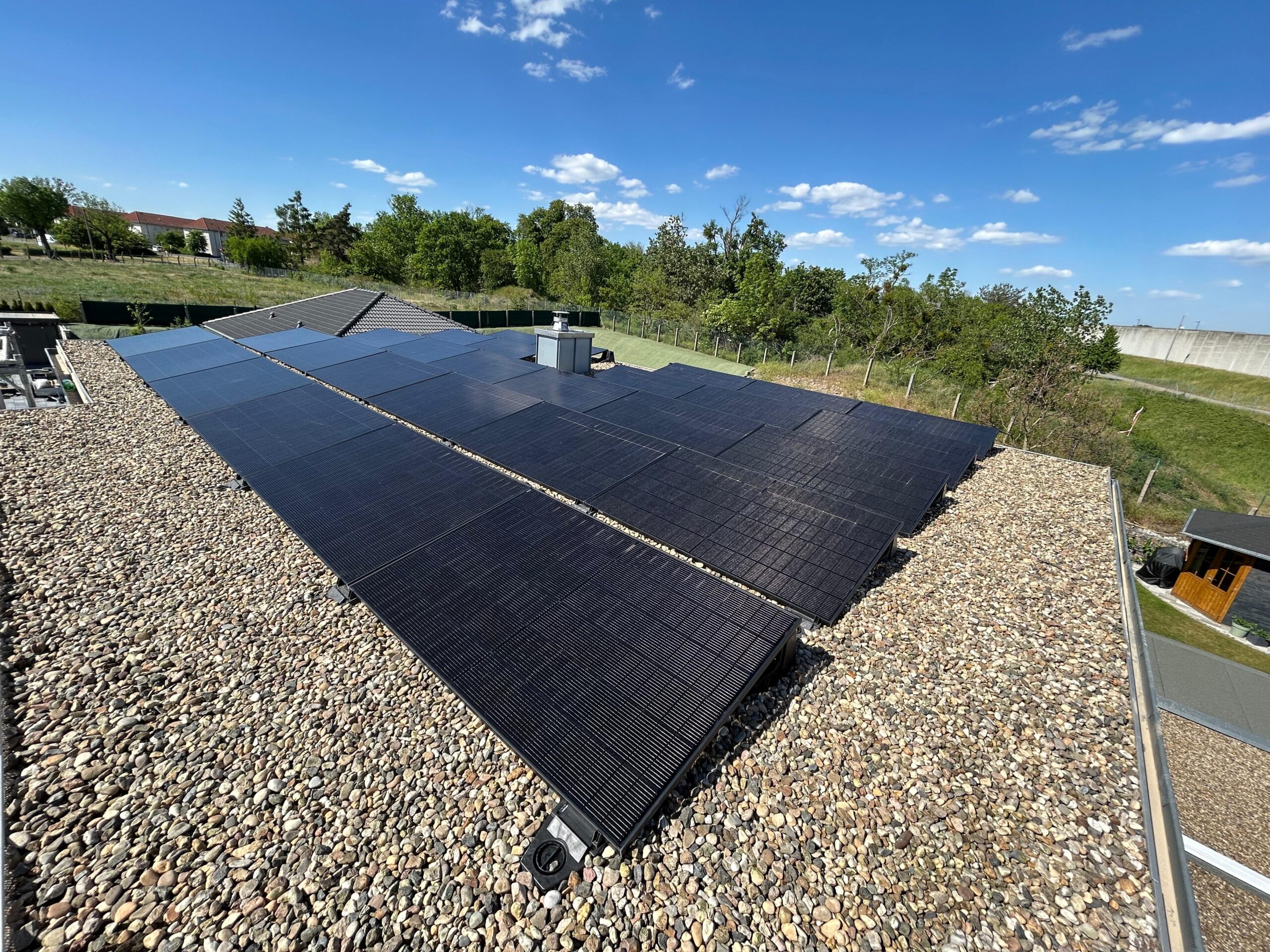 Solaranlage von oben