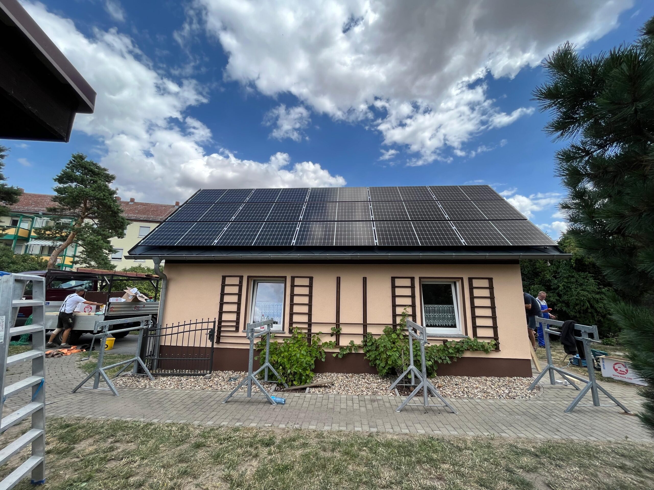 Haus mit Solaranlage